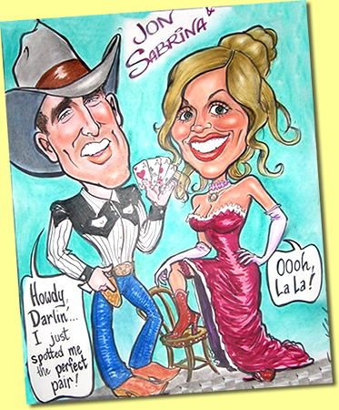 Studio Caricatures by Legendary Traveling Caricature Artist Sam Klemke